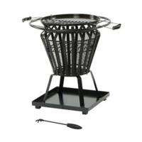 Lifestyle Appliances Signa steel basket firepit with removeable BBQ grill plate