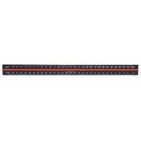 linex aluminium tri scale ruler 30cm black h382