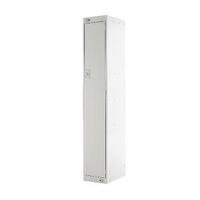 light grey door 300mm deep single compartment locker mc00002