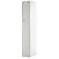 light grey door 450mm deep single compartment locker mc00038