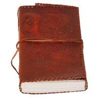 Lion Embossed Leather Notebook