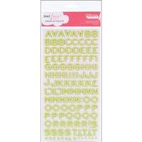 lime soda fantastic thick foam alphabet stickers