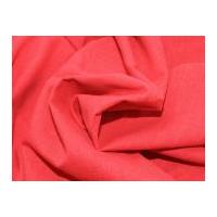 Linen Look Cotton Dress Fabric Red