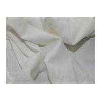 Linen Look Cotton Dress Fabric Ivory