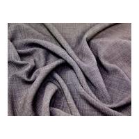 Linen-Look Polyester Crepe Soft Suiting Dress Fabric Truffle