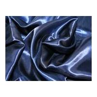 Liquid Satin Dress Fabric Navy Blue