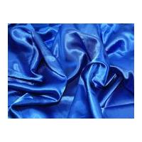 Liquid Satin Dress Fabric Royal Blue