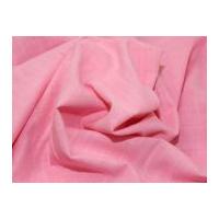 Linen Look Cotton Dress Fabric Pink