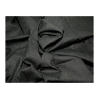 Linen Look Cotton Dress Fabric Black