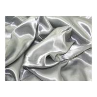 Liquid Satin Dress Fabric Silver