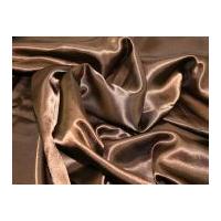 liquid satin dress fabric brown