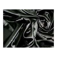 Liquid Satin Dress Fabric Black
