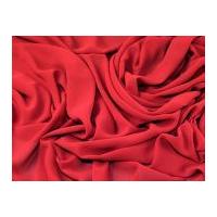 Lightweight Polyester Crepe Georgette Dress Fabric Red