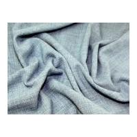 Linen-Look Polyester Crepe Soft Suiting Dress Fabric Denim Blue
