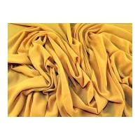 Lightweight Polyester Crepe Georgette Dress Fabric Mustard