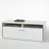 Libya Large LCD TV Stand In White High Gloss With 1 Drawer