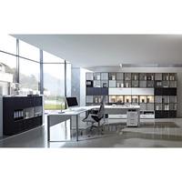Linea Set D Office Room Furniture In Anthracite And White