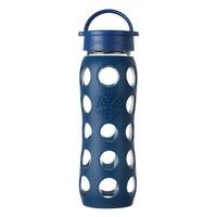 Lifefactory Midnight Blue Glass Bottle with Classic Cap (650ml)