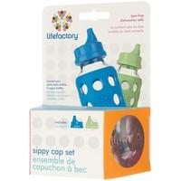 Lifefactory Ocean/Spring Green Sippy Cap 2-pack (each)