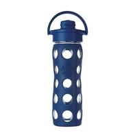 Lifefactory Midnight Blue Glass Bottle with Flip Cap (475ml)