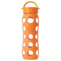 Lifefactory Orange Glass Bottle with Classic Cap (650ml)