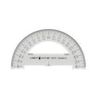Linex Nature 180 Bio-degradable Protractor with Reverse Graduation (Clear)