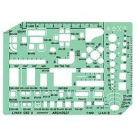 linex 230 x 160mm furniture template with furniture room symbols scale ...