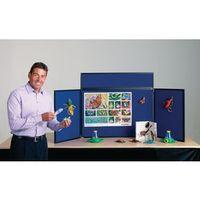 lightweight tabletop display inc bag blackblue wxdxh 25 x 1800 x 600