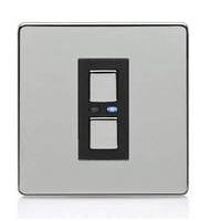 Lightwaverf Lighting I Gang Dimmer 250w - Chrome