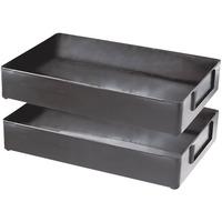 Licefa A4-4N-6-10 ESD Stack Tray 260 x 165 x 45mm - Black