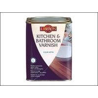 Liberon Kitchen & Bathroom Varnish Clear Satin 1 Litre