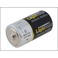 lighthouse alkaline batteries c lr14 6200mah pack of 2