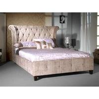 Limelight Epsilon Mink Fabric 5\' King Size Mink Velvet Fabric Bed