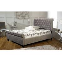 Limelight Orbit Fabric Bed Frame, Double, Velvet Mink