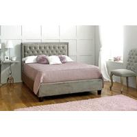 Limelight Rhea Fabric Bed Frame, Double, Velvet Mink