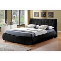 Limelight Dorado Black 5\' King Size Black Leather Bed