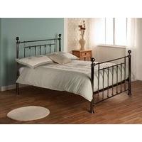 Limelight Libra 5\' King Size Black Chrome Metal Bed