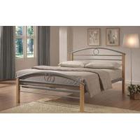 Limelight Pegasus Metal and Wooden Bed Frame, Small Double