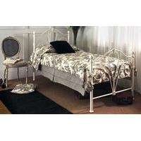 limelight nimbus ivory metal bed frame double