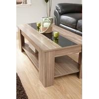 Lift Up Coffee Table Walnut & Black