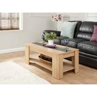 Lift Up Coffee Table Oak & Black