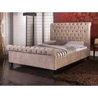 limelight orbit mink 5 king size mink velvet slatted bedstead fabric b ...