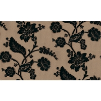 Little Greene Wallpapers Soho Square - Flock, 277SOBLACK