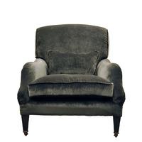 Linthwaite Velvet Club Chair, Grey