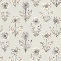 Little Greene Wallpapers Florette Soft Blue, 0271FLSOFTB