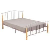 liberty silver bed frame double