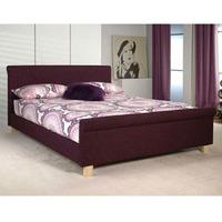 limelight eclipse 4ft small double upholstered bedstead plum