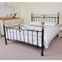 Limelight Sigma 4FT 6 Double Metal Bedstead - Black