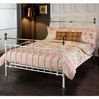 Limelight Sigma 4FT 6 Double Metal Bedstead - Ivory