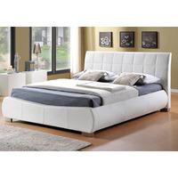 Limelight Dorado 4FT 6 Double Leather Bed - White